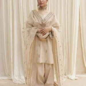 Beige Royale | Stitched 3-Piece