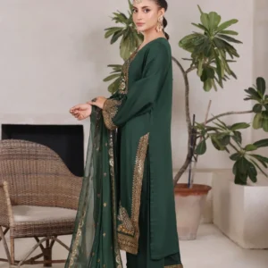 Dark Green | 3 piece stitched suit