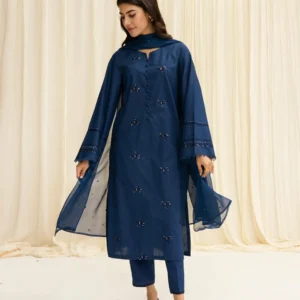 Starry Night - Navy Blue Embellished Ensemble